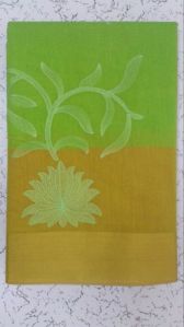 Silk Cotton Embroidered Saree