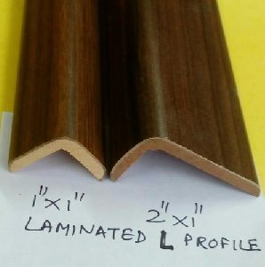 Brown Laminated Wooden L Profile