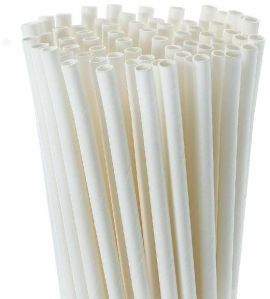 6mm White Paper Straws