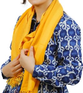 Yellow Lambswool Scarves