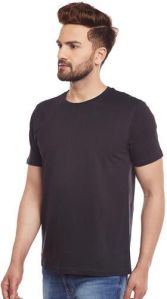 round neck black t-shirt