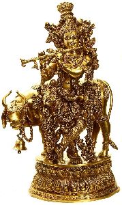 Metal Krishna Statue