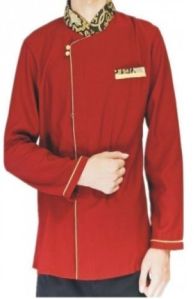 Red Cotton Hotel Uniform