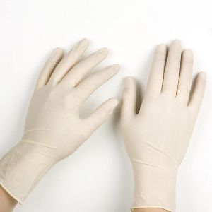 White Unisex Latex Glove