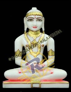 Multicolor MARBLE MAHAVEER SWAMI STATUE