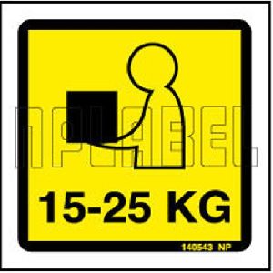 Shipping Weight instruction Sticker