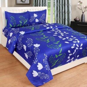 cotton printed bed sheet