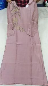 Embroidered Rayon Kurtis