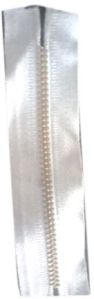 White Metal Zipper