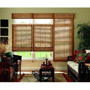 Brown Bamboo Window Blind