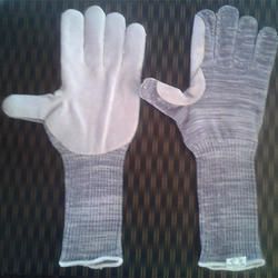 Knitted Leather Pam Hand Gloves