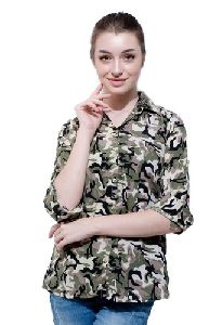 Women Camouflage Shirt