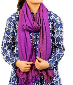 Purple Lambswool Stole