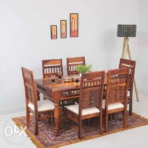 Solid sheesham wood marwari dining set