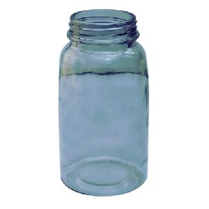 Cylindrical Glass Jar