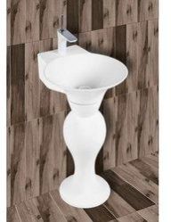 White Pedestal Wash Basin