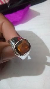 Natural Hessonite Stone Ring