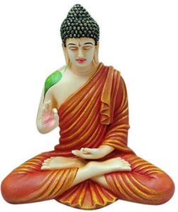 Multicolor Marble Buddha Statue