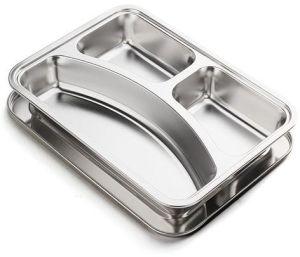 3 Compartment Stainless Steel Thali