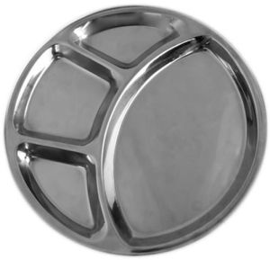 4 Compartment Stainless Steel Thali