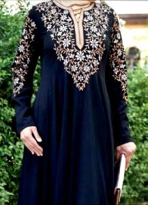 Embroidered Arabic Abaya