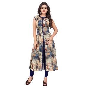 Printed Front Slit Kurti