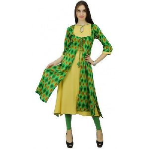 Printed Jacket Kurti