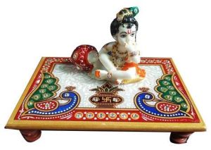 Marble Laddu Gopal Chowki