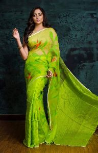 Matka Muslin Saree