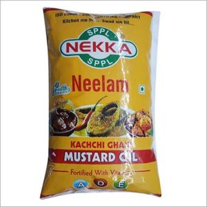 1 Ltr. Kachchi Ghani Mustard Oil Pouch