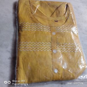 Yellow Party Wear Kurti