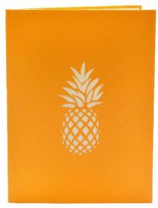 Pineapple Greeting Card For Graduation Day - Orange