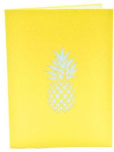 Pineapple Greeting Card For Holiday- Yellow