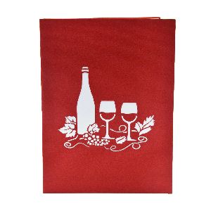 Wine Glass - Boss Day Greeting Card