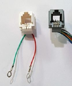 Modular Wired Telephone Line Jack