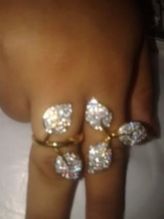 A.D. double finger Ring