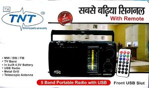 Rechargeable Radio with Speaker, Usb, Fm, Aux, Bt