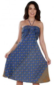 Women Summer Fleet Halter Dress