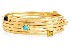 ,Vezoora Five attached Bangles with multi stone
