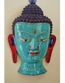 Gorgeous Tibetan Turquoise Buddha Head Wall Mask