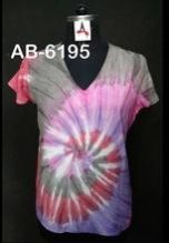 TIE DYE WITH SLEEVE LADIES TOP