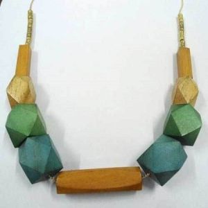 wooden bead necklace