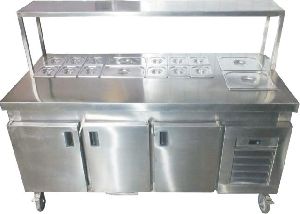 Cold Bain Marie With Undercounter Refrigerator