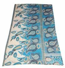 Handmade kantha quilt blanket