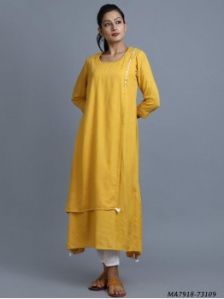 Yellow Rayon Designer Salwar Kameez