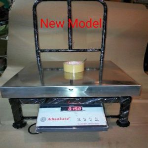 Mild Steel Black Mobile Weighing Scale