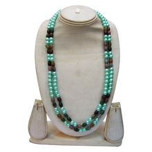 silver attractive beaded jewelries necklace
