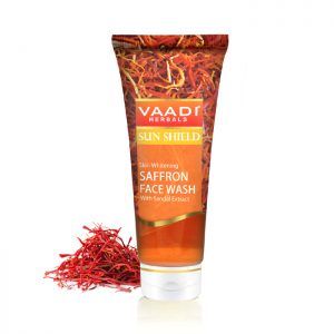 Skin-Whitening Saffron Face Wash with Sandal