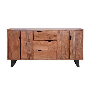 wooden acacia console table