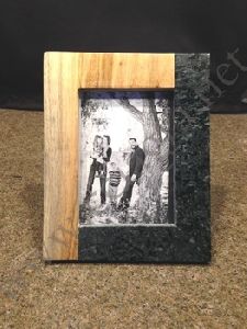 Marble and Wood Photo Frame